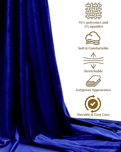 Miniatura 4 de Tela de terciopelo elástico por The Yard Gris 63" Ancho 2 yardas 95% Poliéster 5% Spandex Tela de terciopelo para costura de bricolaje, tapicería,