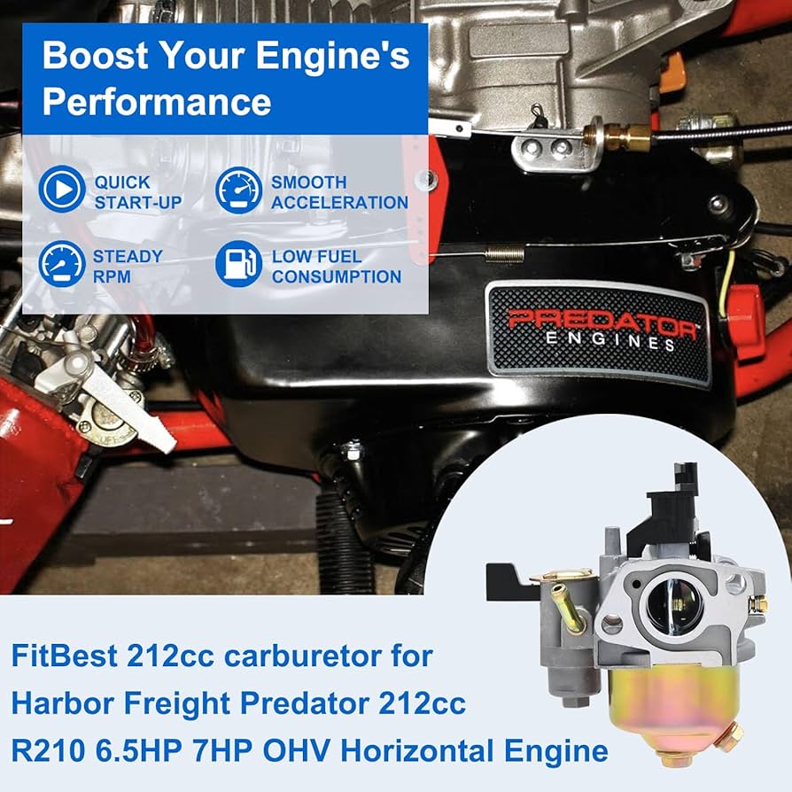 Amazon.com: FitBest GX160 Carburetor Predator 212 Carburetor with