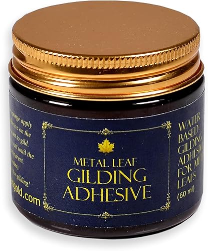 Miniatura 1 de Barnabas Blattgold - Adhesivo dorado de 2.0fl oz - Tamaño de hojas de oro a base de agua