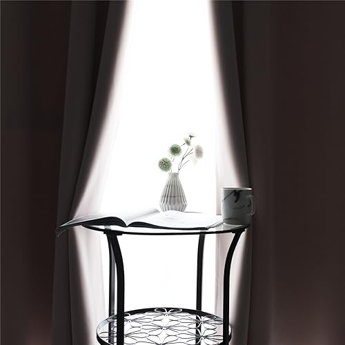 Vista 213 de Mangata Casa - Cortinas opacas para dormitorio, 2 paneles, cortinas térmicas para ventana, para sala de estar, cortinas que oscurecen. Azul marino