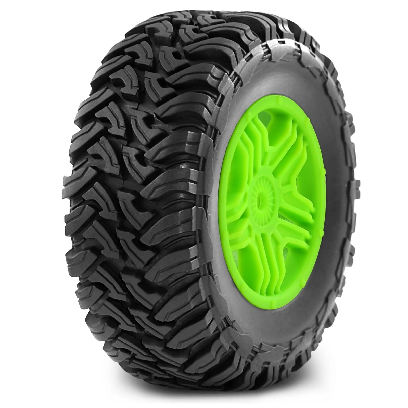 Per Traxxas Per Slash Per Arrma Per Senton Per HuanQi Per Vkar Per HPI 1/10 4 Pezzi Short Course Truck Tire Wheel Hex RC Car Ricambi Modellini RC