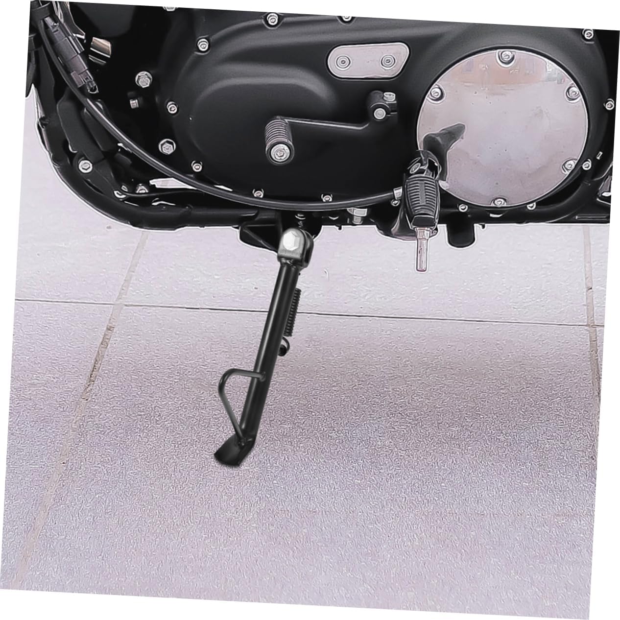 CHILDWEET 2 Sets Motorcycle Kickstand Heavy Duty Support Stand for Dirt Bikes Electric Scooters Various Models Easy Installation with Springs Screws Versatile Stability for Safe Parking