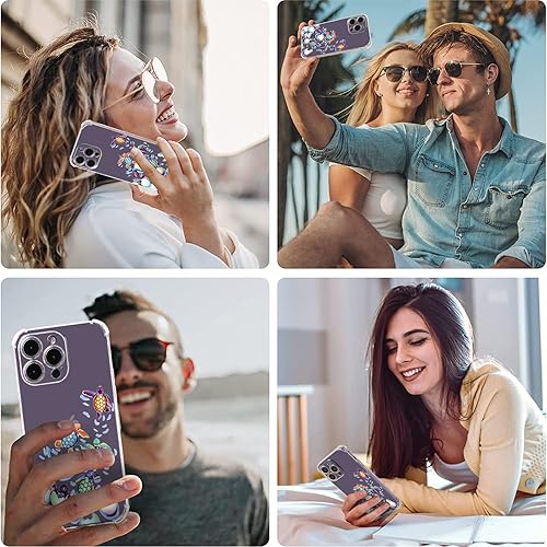 Miniatura 6 de Buffertech - Funda para iPhone 11 con diseño de tortugas marinas, diseño de arcoíris con protector de pantalla impacto de caída de 6.6 pies Funda