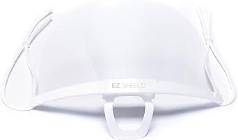 10 PACK EZ SHIELD Clear Transparent Spit Guard Mouth Mask Anti-fog Ultra Light Reusable Face Covering Mask Washable