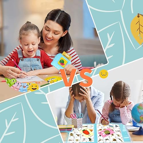 Miniatura 3 de Binggoto Tarjetas didácticas parlantes, juguetes de aprendizaje para niños de 2, 3, 4, 5, 6 años, máquina de lectura educativa para niños pequeños