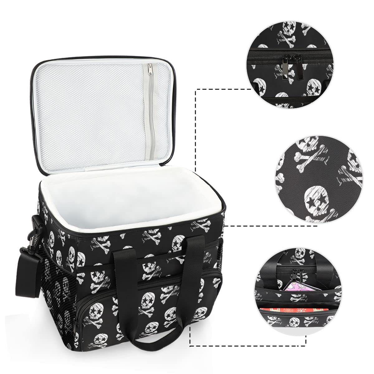 Picknick-Kühltasche 15 L 24 Dosen, Romantischer To Produktbild-Vorschau 13