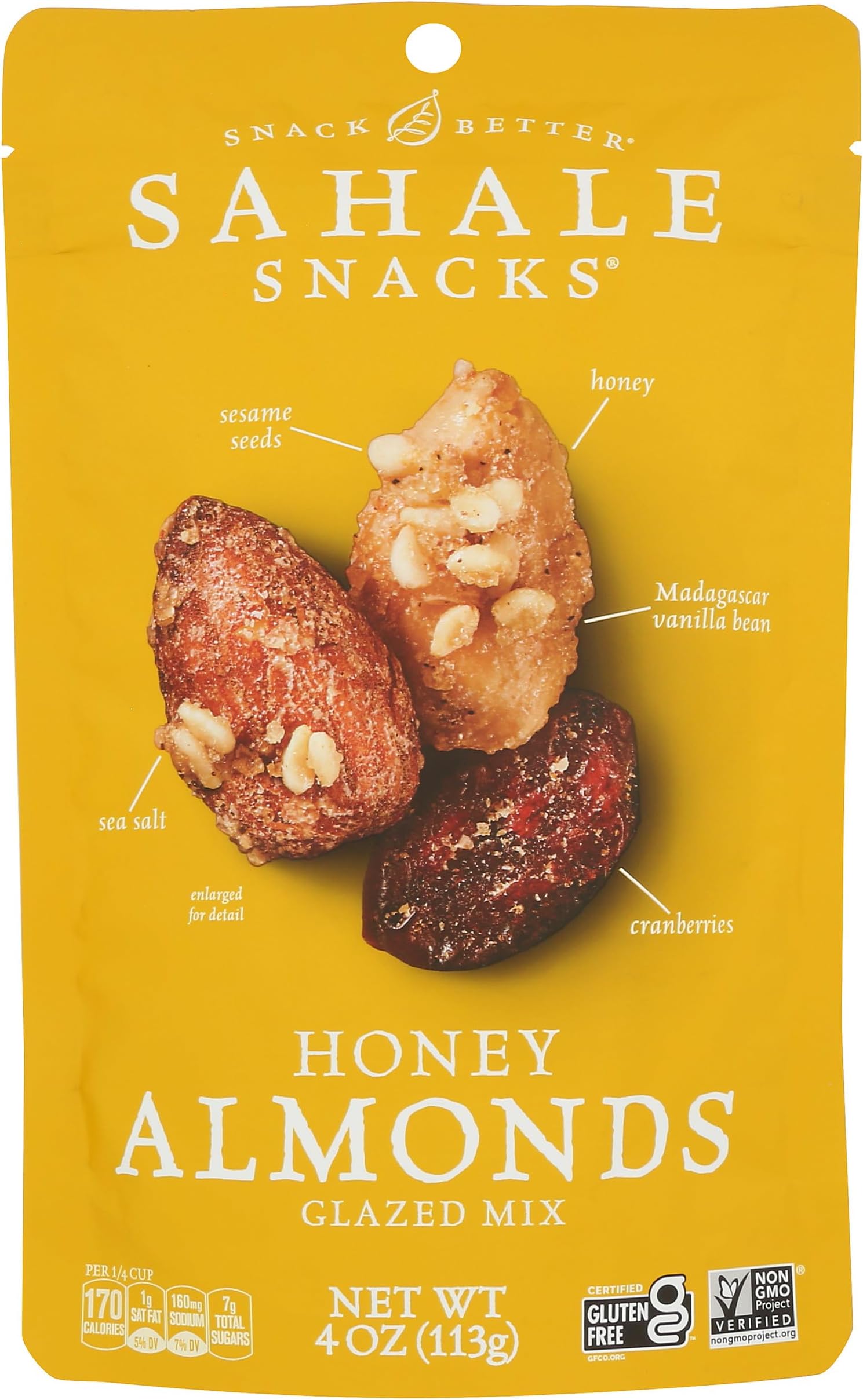 Sahale Snacks Glazed Mix Honey Almonds - 113 gm