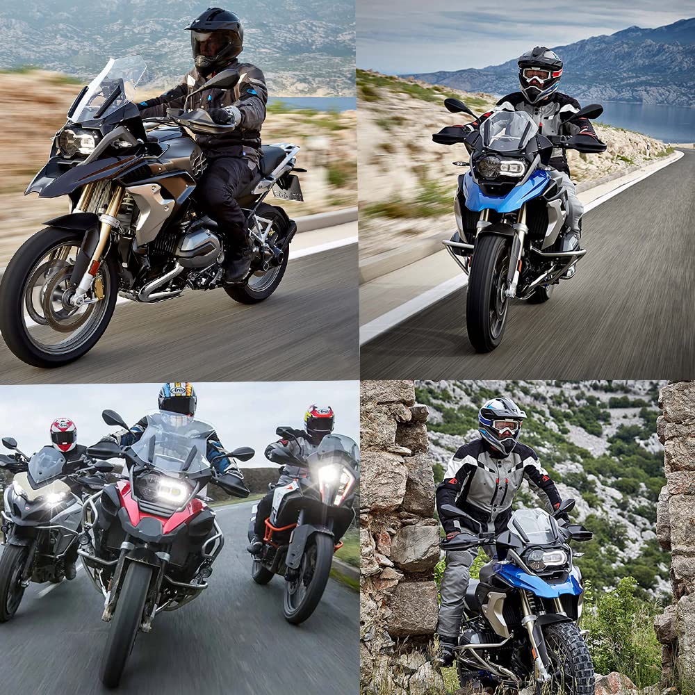 Anxin Protezione per mano in plastica ABS per moto S1000XR F800GS R1200GS R1200GS LC 2013-2018 R1250GS/ADV 2018 2019 Nero