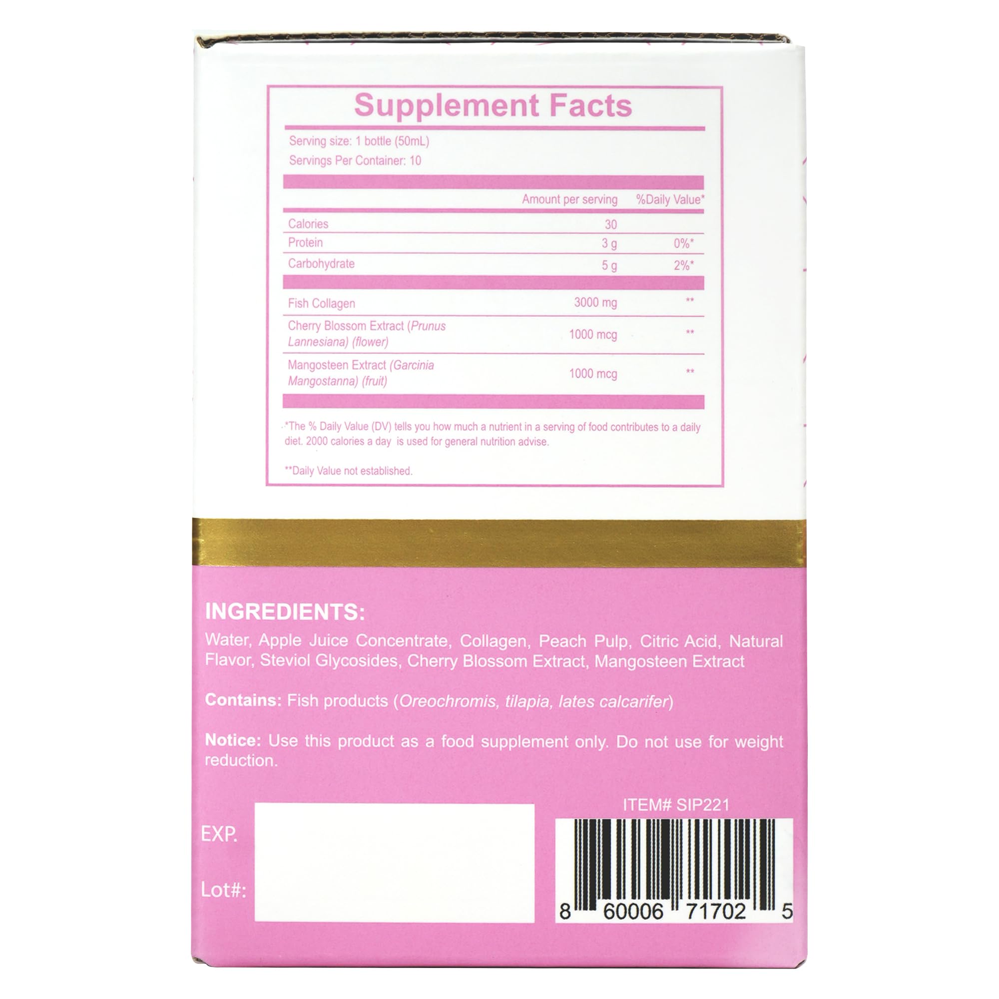 Japanese Sakura Glowing Skin Collagen Beauty Drink-1.69 fl oz x30 — Amazon image 2
