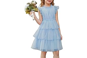 Adorable Baby Blue Dress for Little Princesses: A Dreamy Tulle Fantasy!