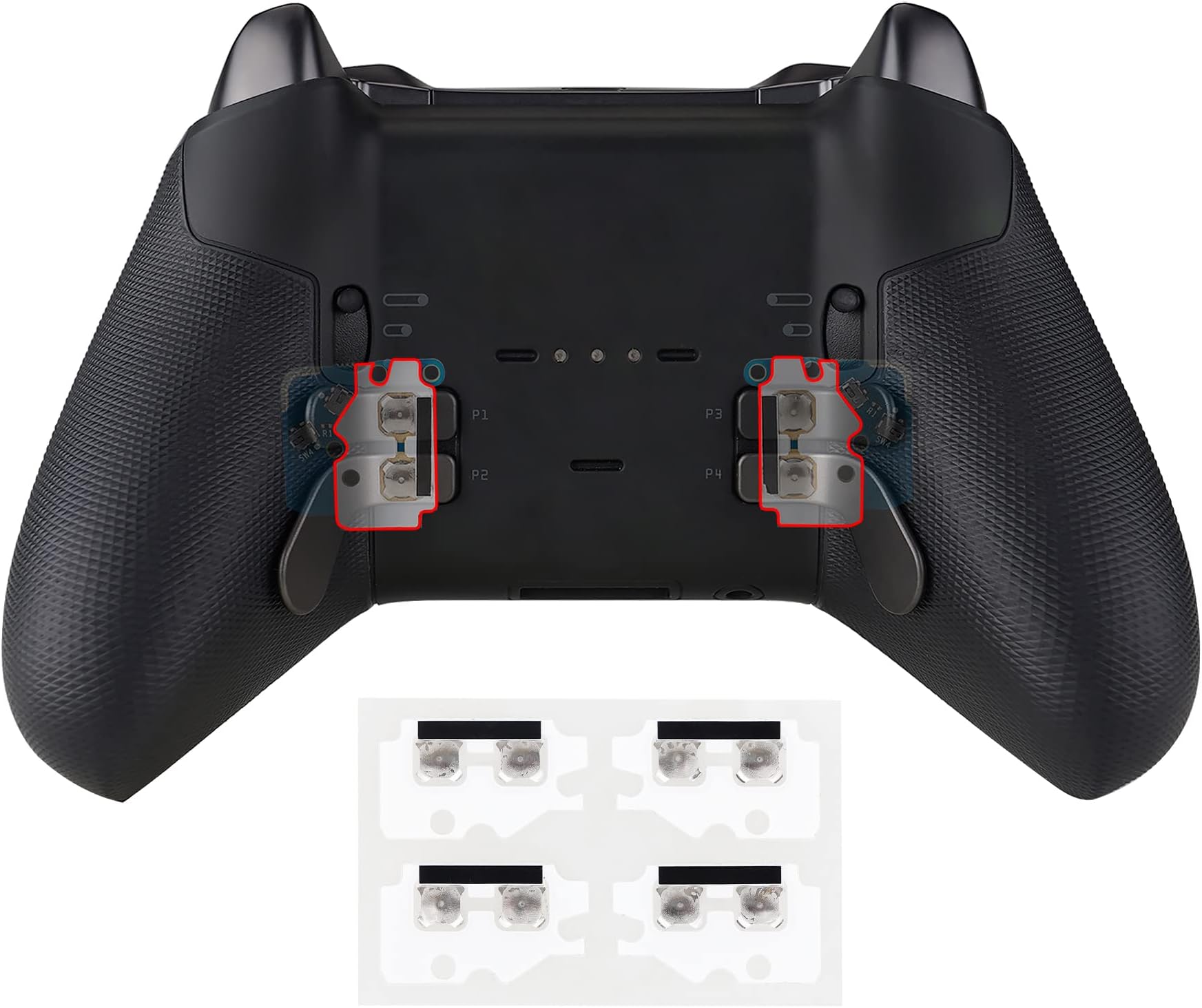 eXtremeRate Back Paddle Enhancement Metal Pad Kits for Xbox Elite Series 2, Elite Series 2 Core Controller (Model 1797) - Increase Back Paddles Pressure- Back Paddles NOT Included
