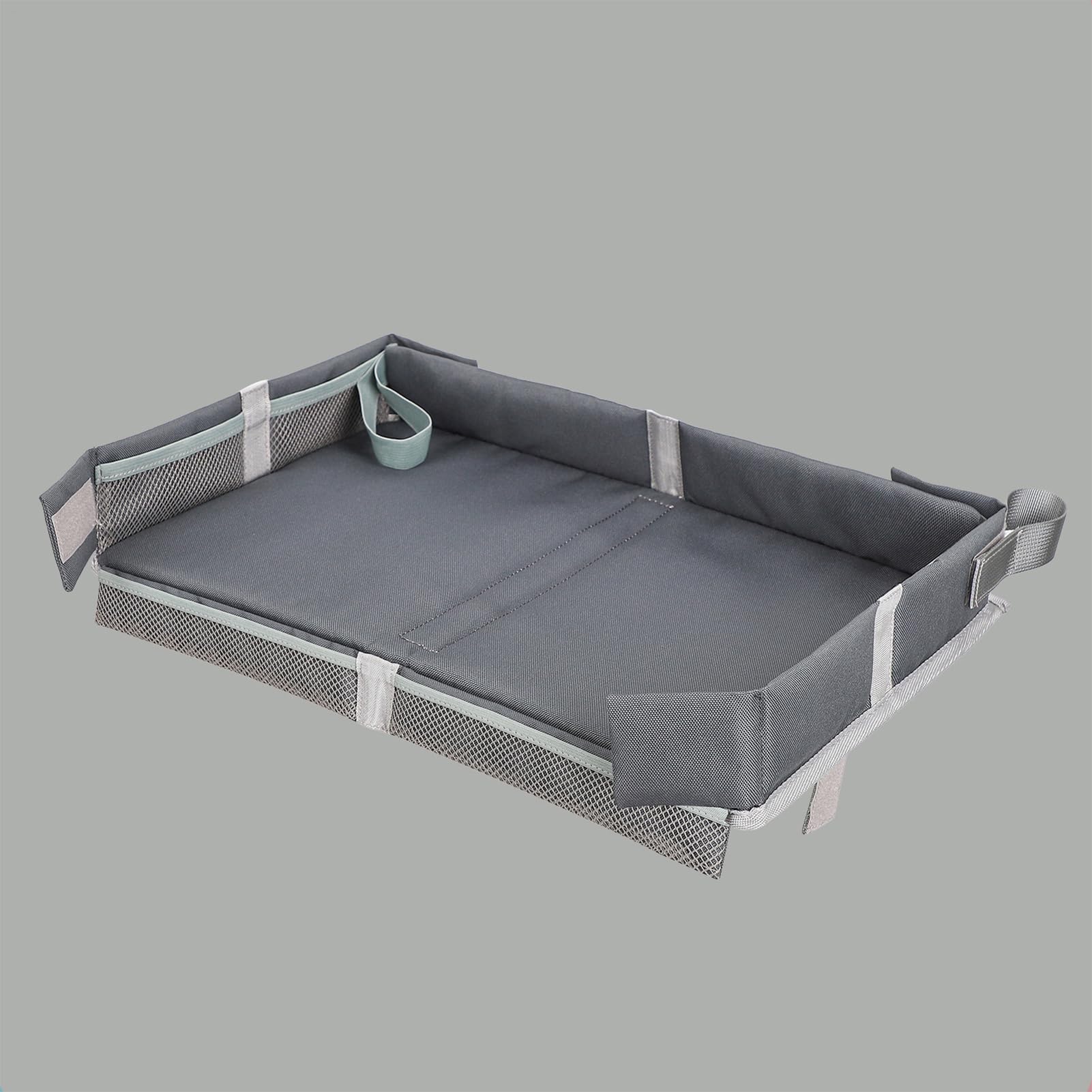 Cubierta de bandeja de avión para niños | Bandeja de viaje para niños: la cubierta de bandeja de avión plegable con bolsillo, la bandeja de almacenamiento de juguetes de mesa portátil para niños