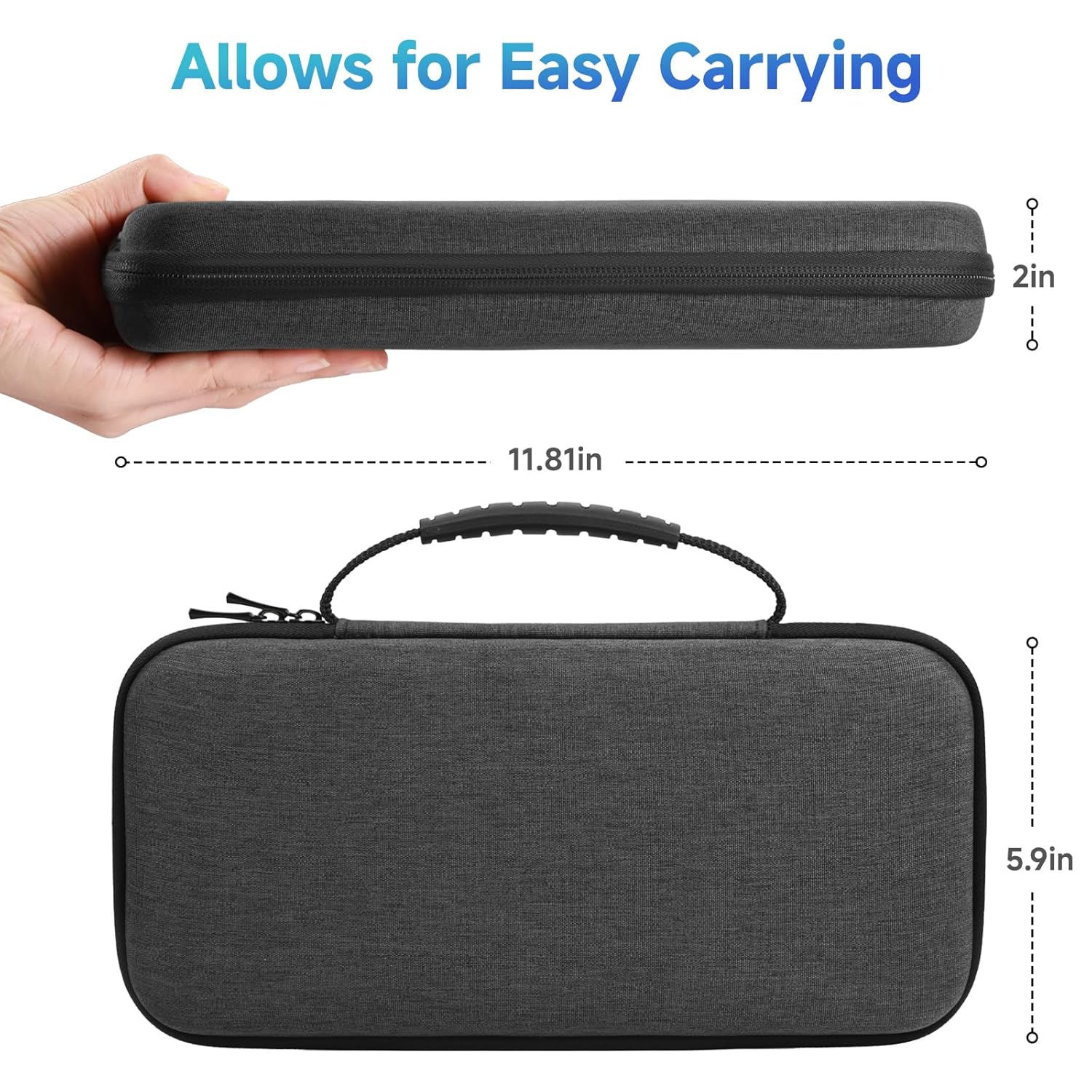 Keshoyal Switch Carrying Case Compatible With Nintendo Switch 2, With 12 Games Cartridges Protective Hard Shell Travel Carrying Case Pouch For Console & Accessories (Compact DS Style ) - Image 5