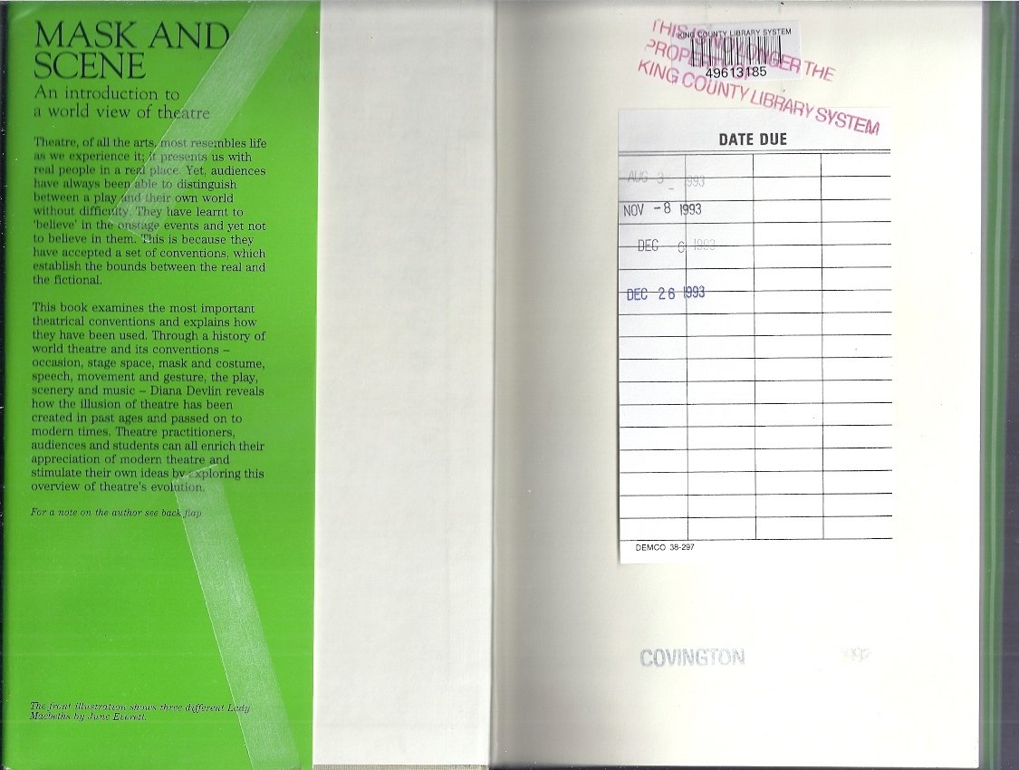 Buy Mask and Scene: An Introduction to a World View of Theatre โ BookShops.in