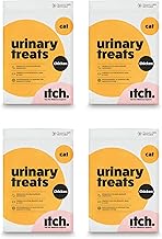 Itch - Urinary Care Pet Treats for Cats - Cranberry for a Healthy Urinary Tract - No Artificial Colours or Preservatives - All Ages and Breeds - 4 Pack
