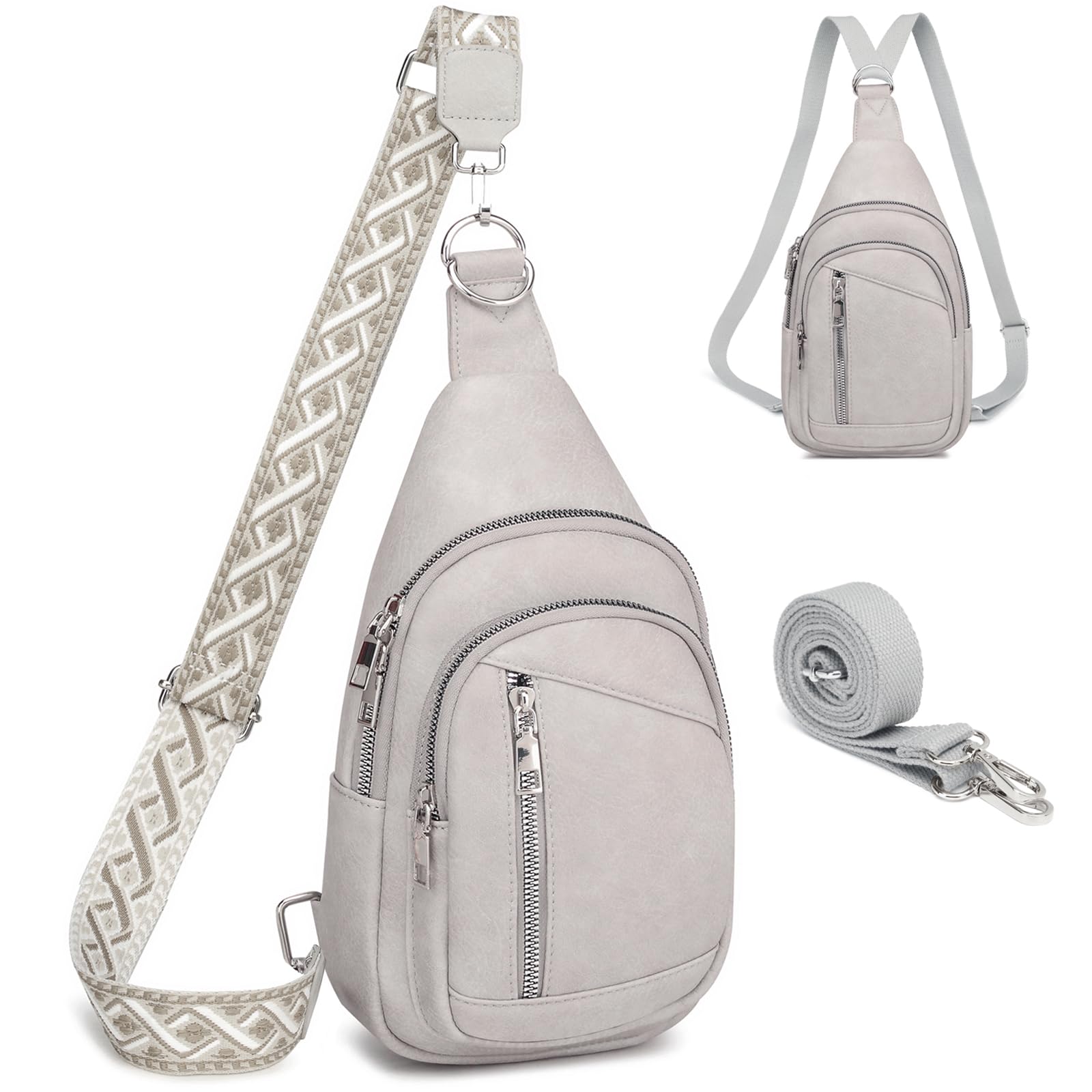 MYHOZEE Small Diaper Bag Crossbody Sling Purse for Women - 2 in 1 Leather Backpack with 2 Straps for Short Trips Work Daily | Mini diaper bag, Instant