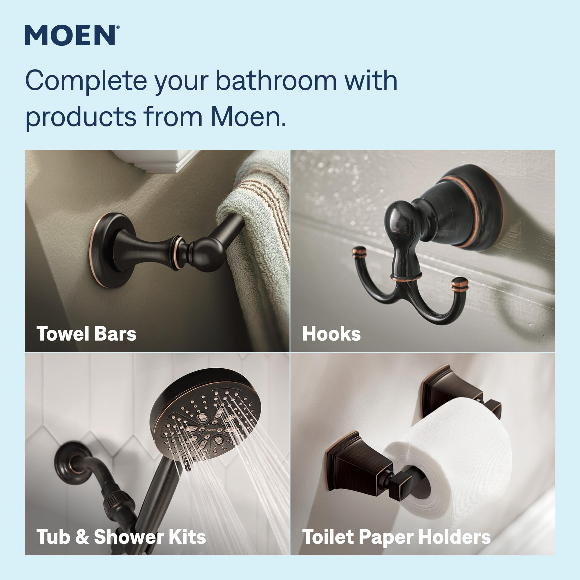 Moen Idora Mediterranean Bronze Two-Handle Centerset Bathroom Sink
