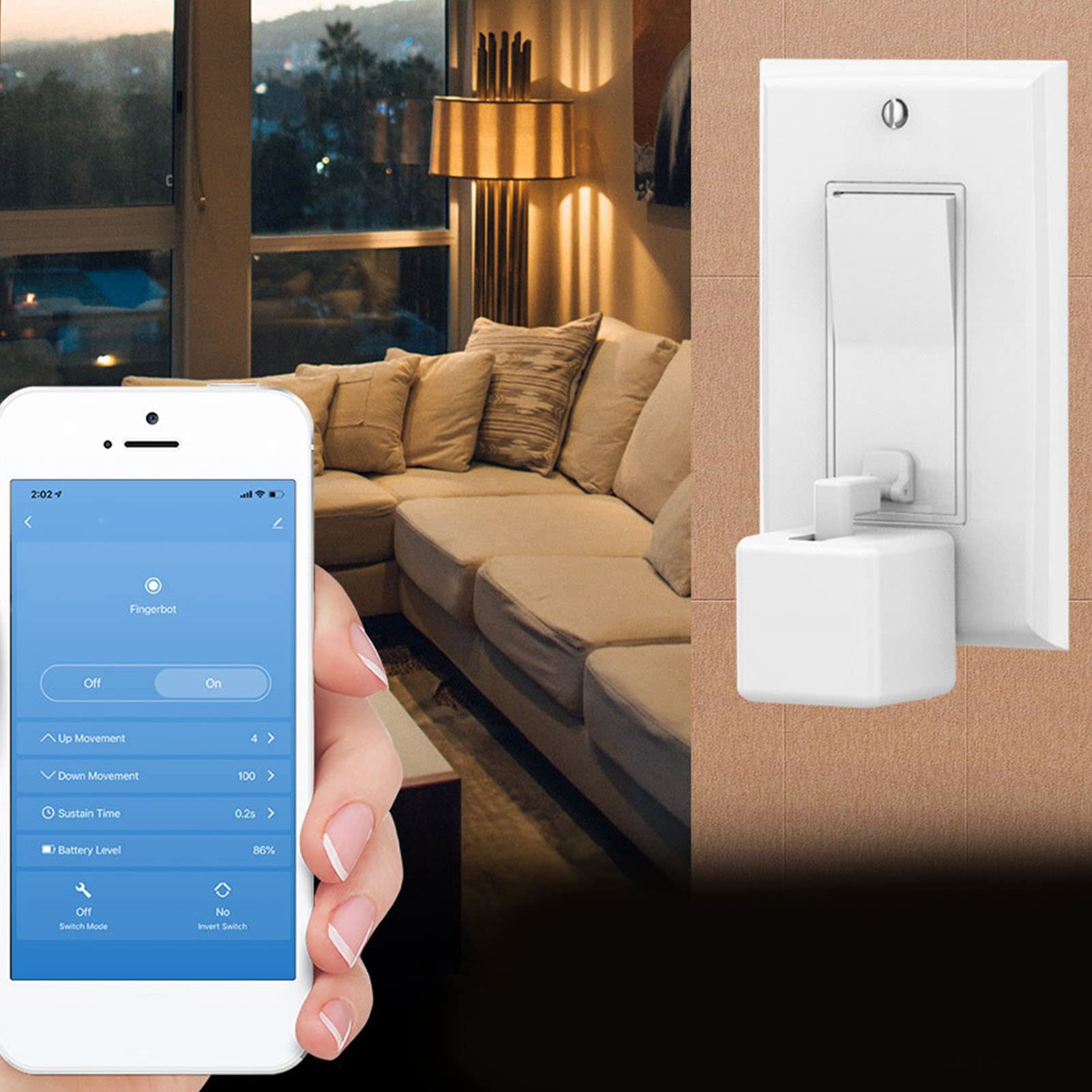 Pulsador de Botón de Interruptor, Crear Grupos Bot de Pulsador de Botón de Interruptor de Luz Inteligente Inalámbrico, Gadgets de Hogar Inteligente de Aplicación(3 Rd Generation Bt)