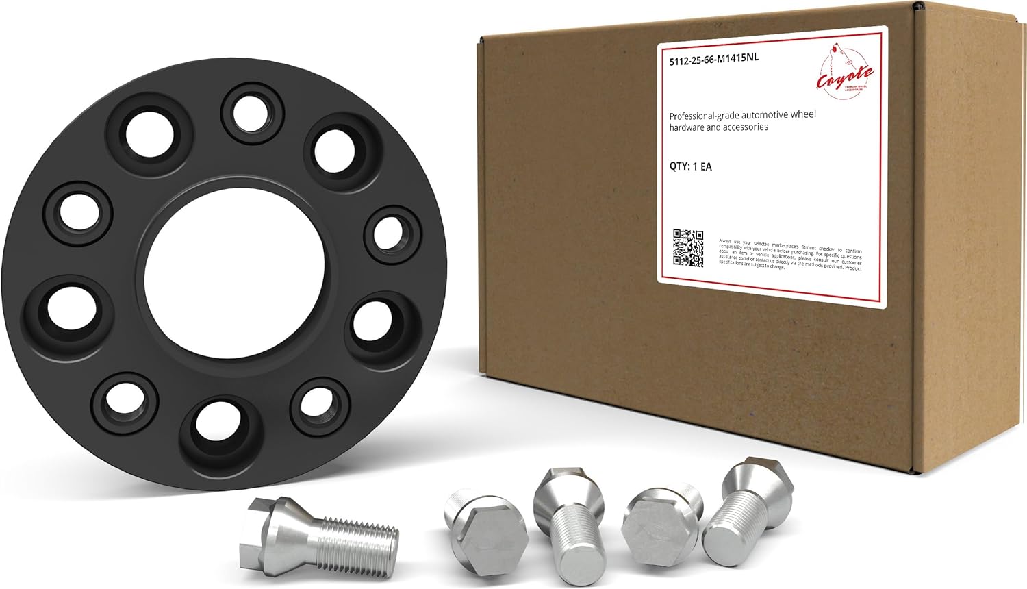 Wheel Accessories Parts 1 Pc Hub Centric Euro Wheel Spacer Adapter 25mm Thick 5x112mm PCD 66.56mm Hub M14x1.5 Bolts Fits Many Audi Mercedes Benz