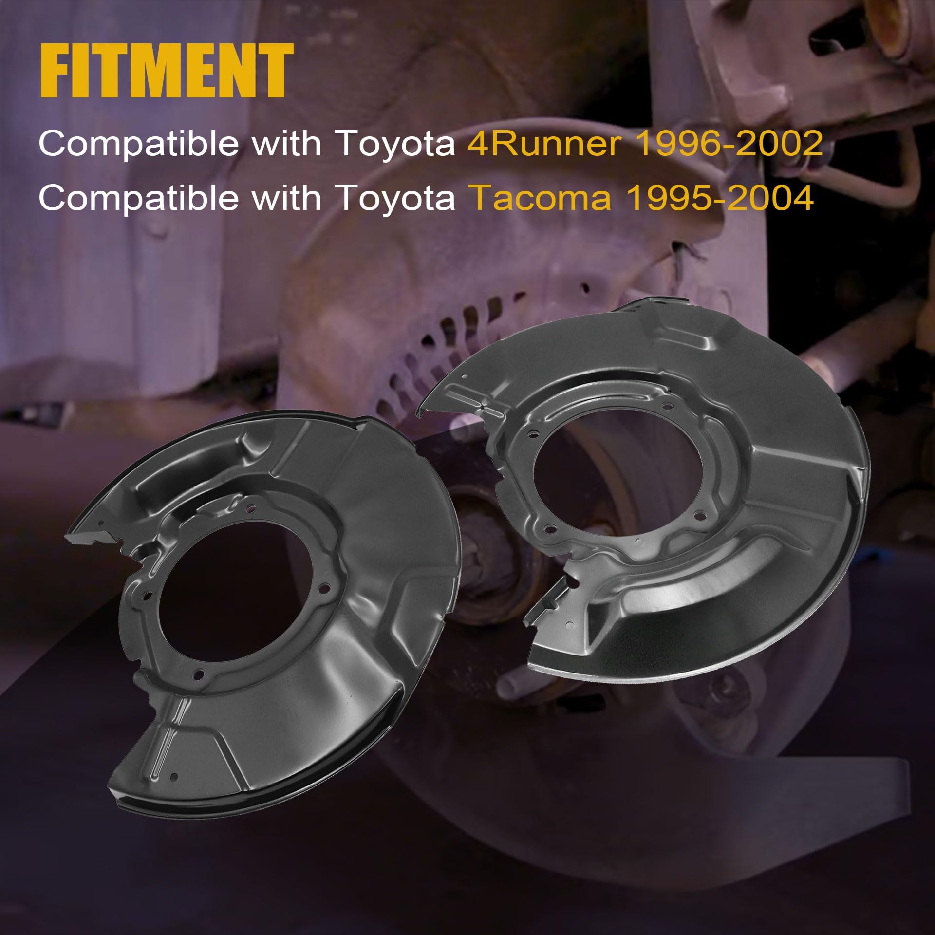 Front Brake Dust Shield For Toyota 4Runner (1996-2002) & Tacoma (1995-2004) - Replaces 4770435091 & 4770335091
