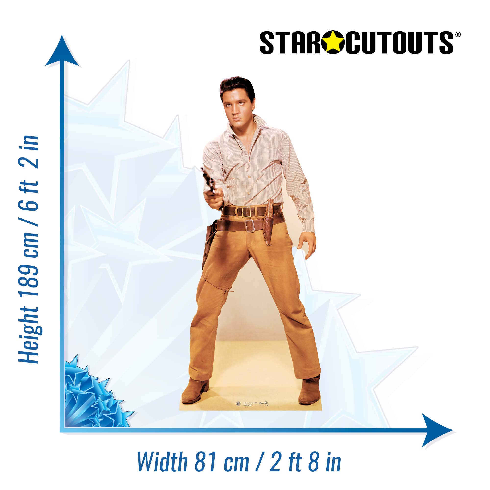 STAR CUTOUTS Cut Out of Elvis Gunfight