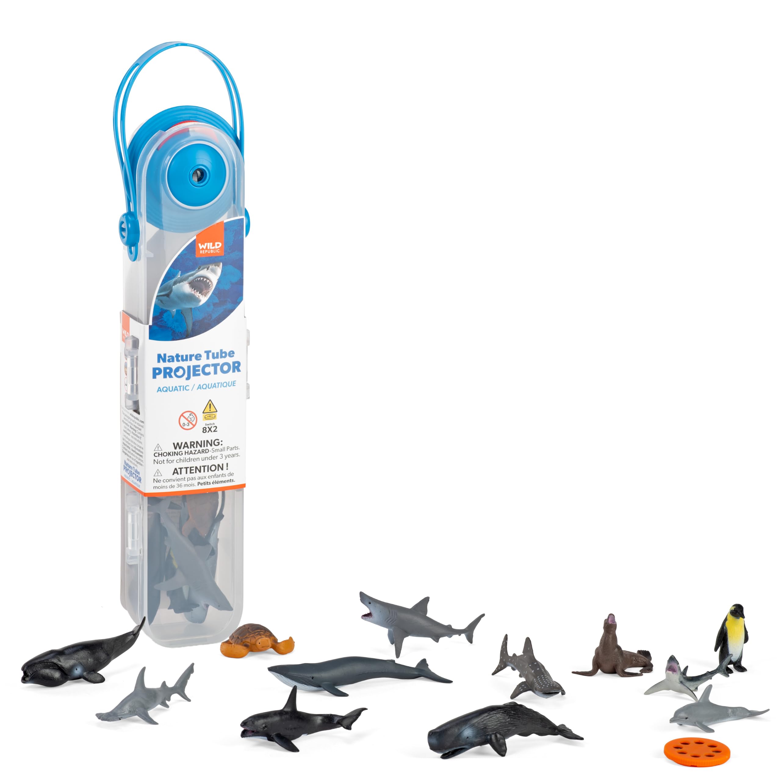 Wild Republic Nature Tube Projector Ocean Figurines - 11