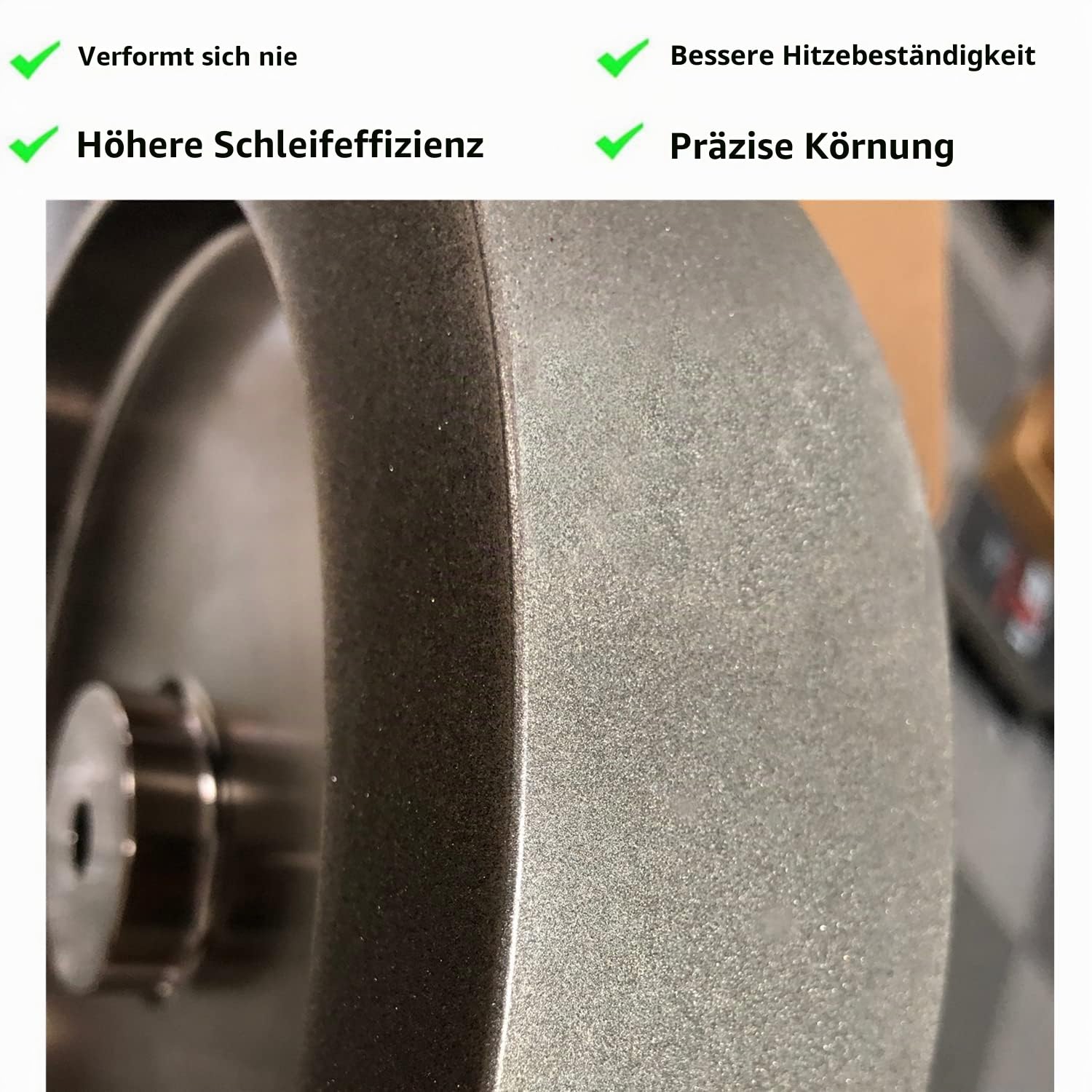 150mm CBN Schleifscheibe 180er Körnung, 6"x 1.5" x 1/2"(Lochdurchmesser), Körnung 180,Zum Schärfen von HSS-Werkzeugen (6"x 1.5" x 1/2")