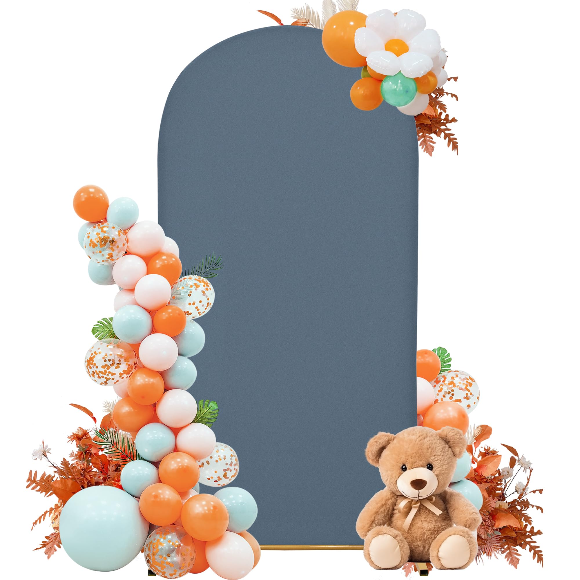 SUKAIKEQA 7.2FT Wedding Arch Cover – Stretchy Spandex Fabric Backdrop for Arch Stand – Ideal for Wedding Ceremony, Birthday Party, Baby Shower & Photo