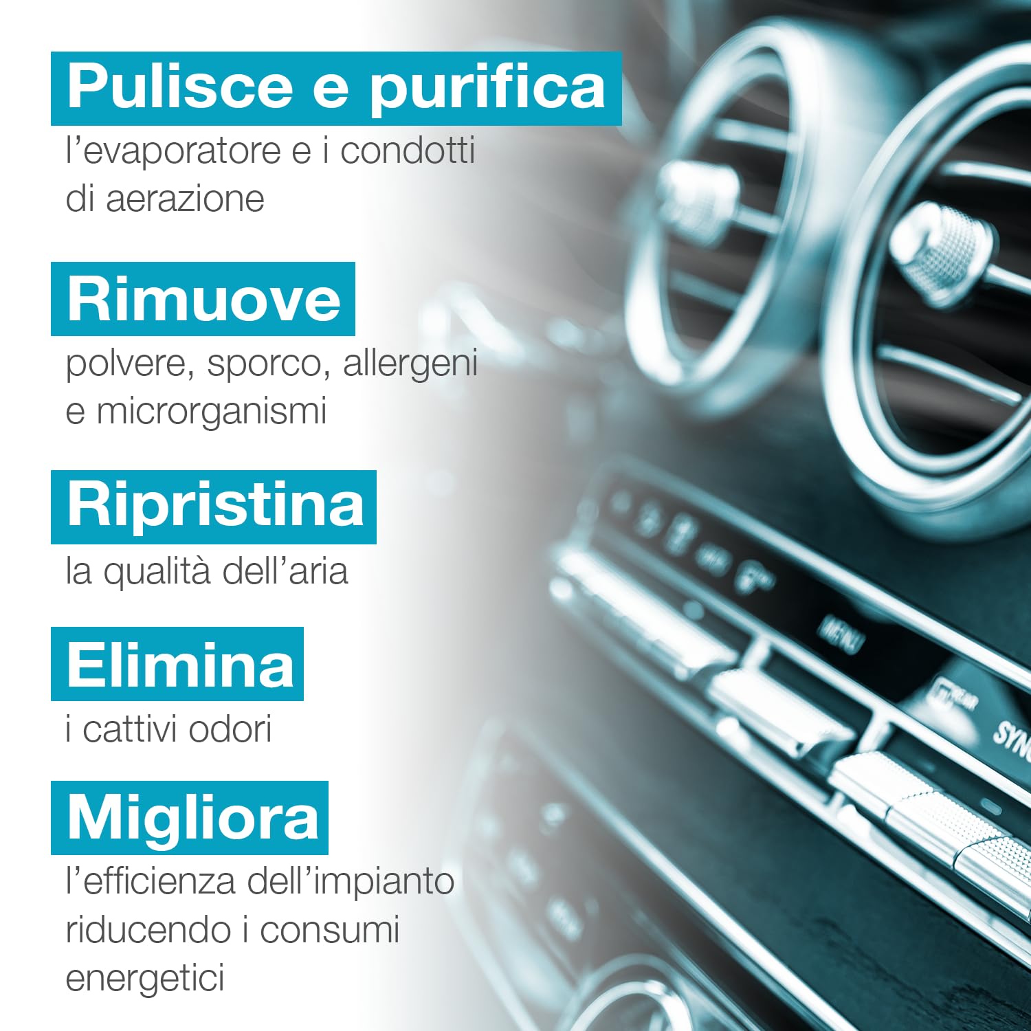 Errecom Evaporator Cleaner Foam – Pulitore Schiumoso per Climatizzatore Auto con Cannula Lunga | Alta Aderenza | Rimuove Sporco e Odori | Anche per Climatizzatore Casa | 12 x 400 mL