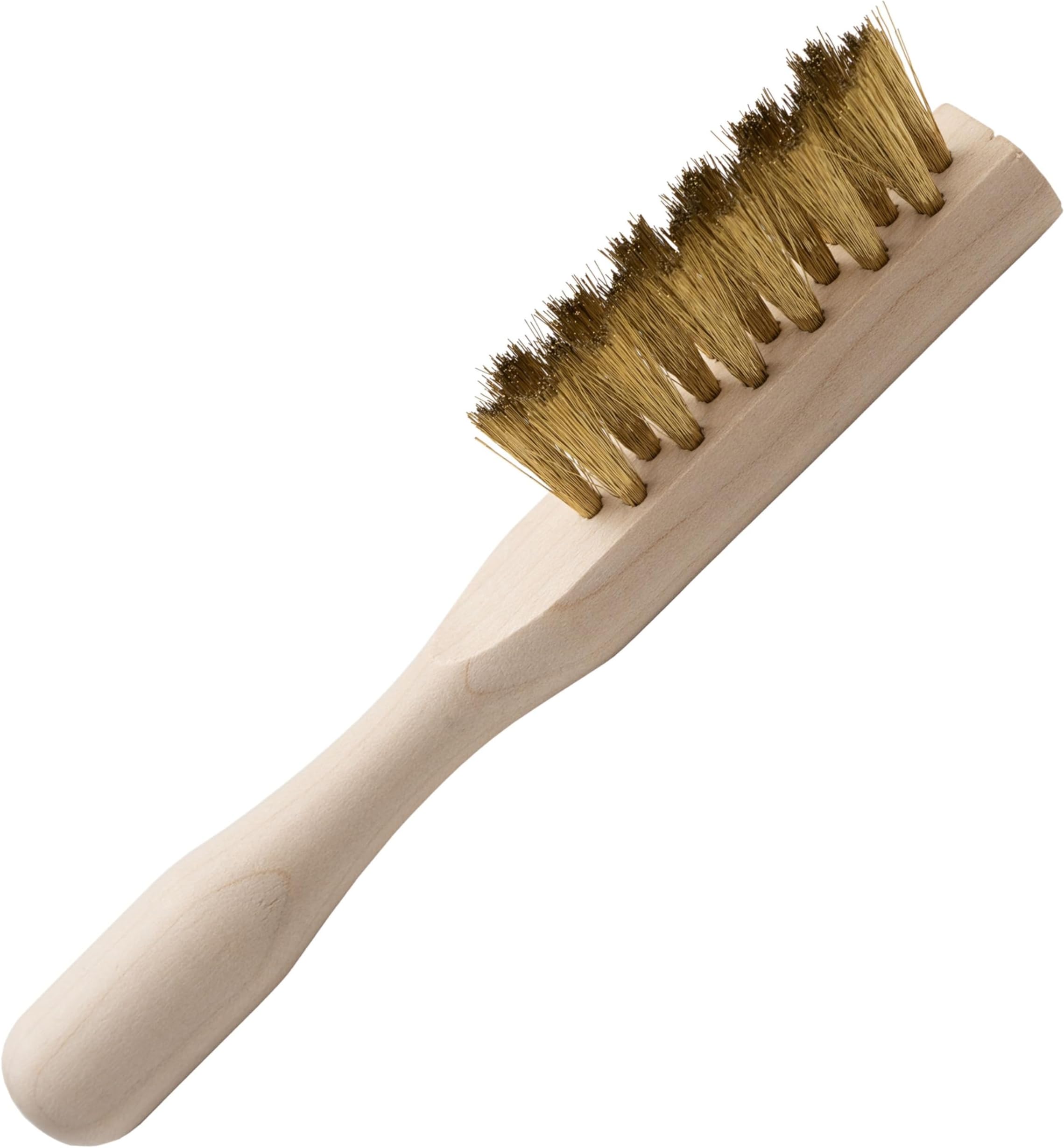 Suede Cleaning Brush – for Cleaning Suede & Nubuck Shoes, Clothing, Handbags – Brass Wired with Wooden Handle