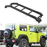 New Aluminum Car Rear Tail Door Ladder Climbing Fit For Suzuki Jimny 2019 2020 2021 2022+, Black, No Drilling Required