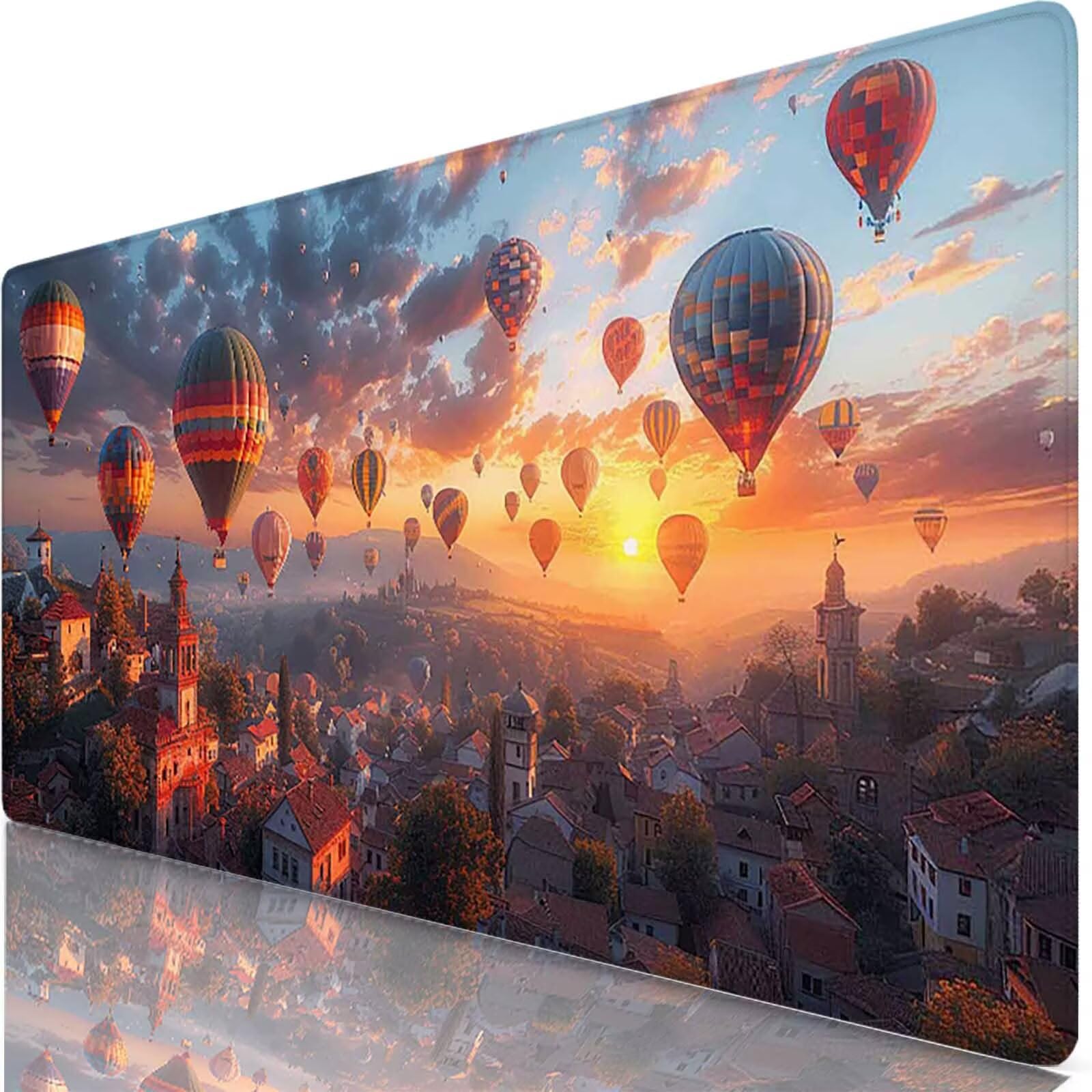 Szara podkładka pod mysz do gier XXL 1600 x 800 x 3 mm duża podkładka pod mysz XXL podkładka pod mysz niebo do klawiatury i biura, wysoka precyzja i prędkość, antypoślizgowa guma dla graczy akcesoria