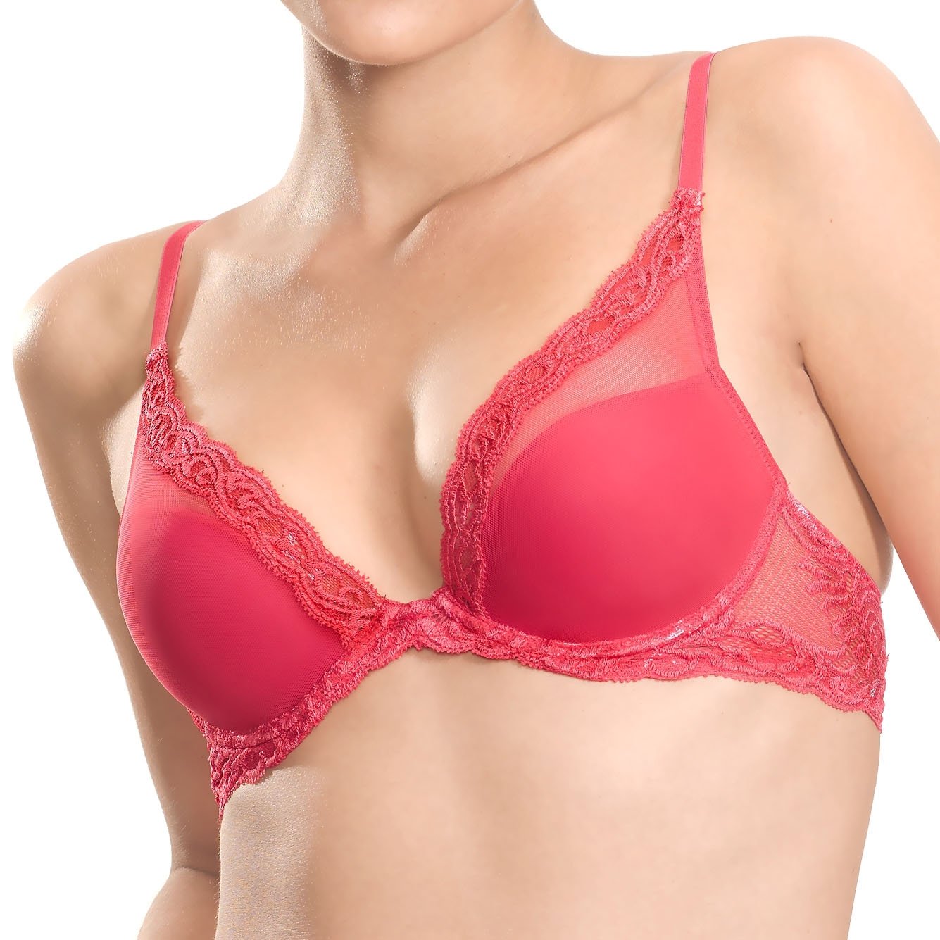 Natori Women Feathers Lace Plunge T-Shirt Bra — view 38