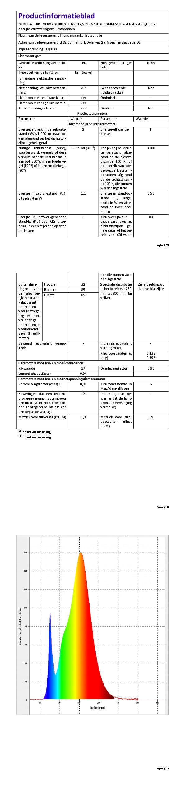 ledscom.de 10 LED luz de escalera/plafón empotrado FEX para interiores y exteriores, redondo, negro, 85mm Ø, blanco cálido