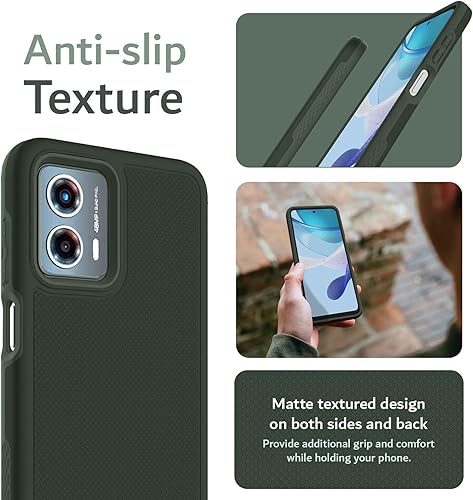 Vista 5 de TUDIA MergeGrip - Funda protectora diseñada para Motorola Moto G 5G 2023 XT-2313 – [prueba de caídas de grado militar] a prueba de golpes, delgada