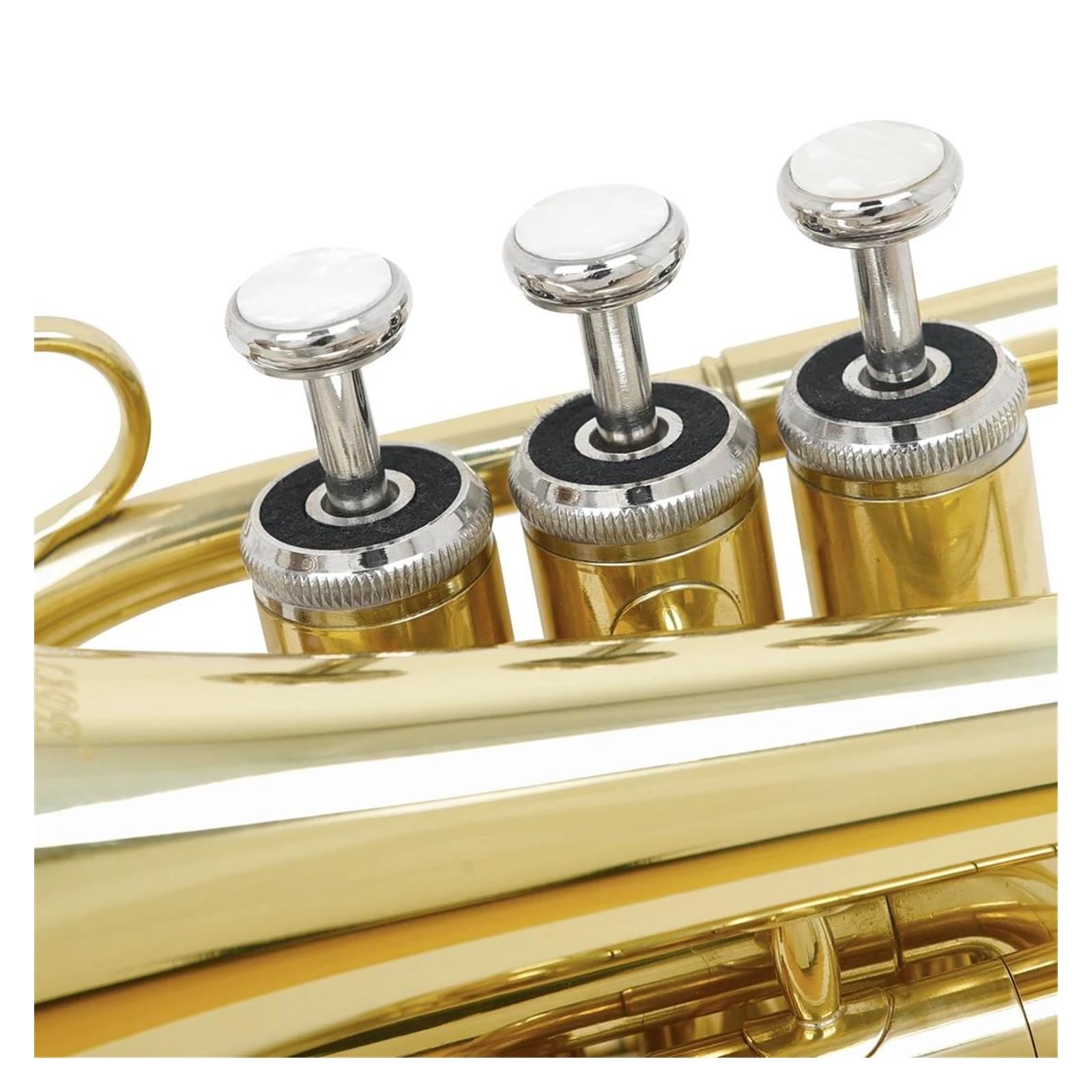 Trąbki Mini kieszonkowa trąbka Bb płaska kieszonkowa trąbka ustnik torba do przenoszenia części instrumentów dętych
