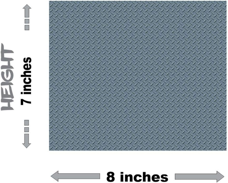 Diamond Plate Decal Sheet for Rc Scale cralwer - 3 Styles - DIY Axial SCX10 II RC4WD Redcat Gen7 Gen8 TRX4 Vanquish VS4-10 (Raw Steel) : Toys & Games