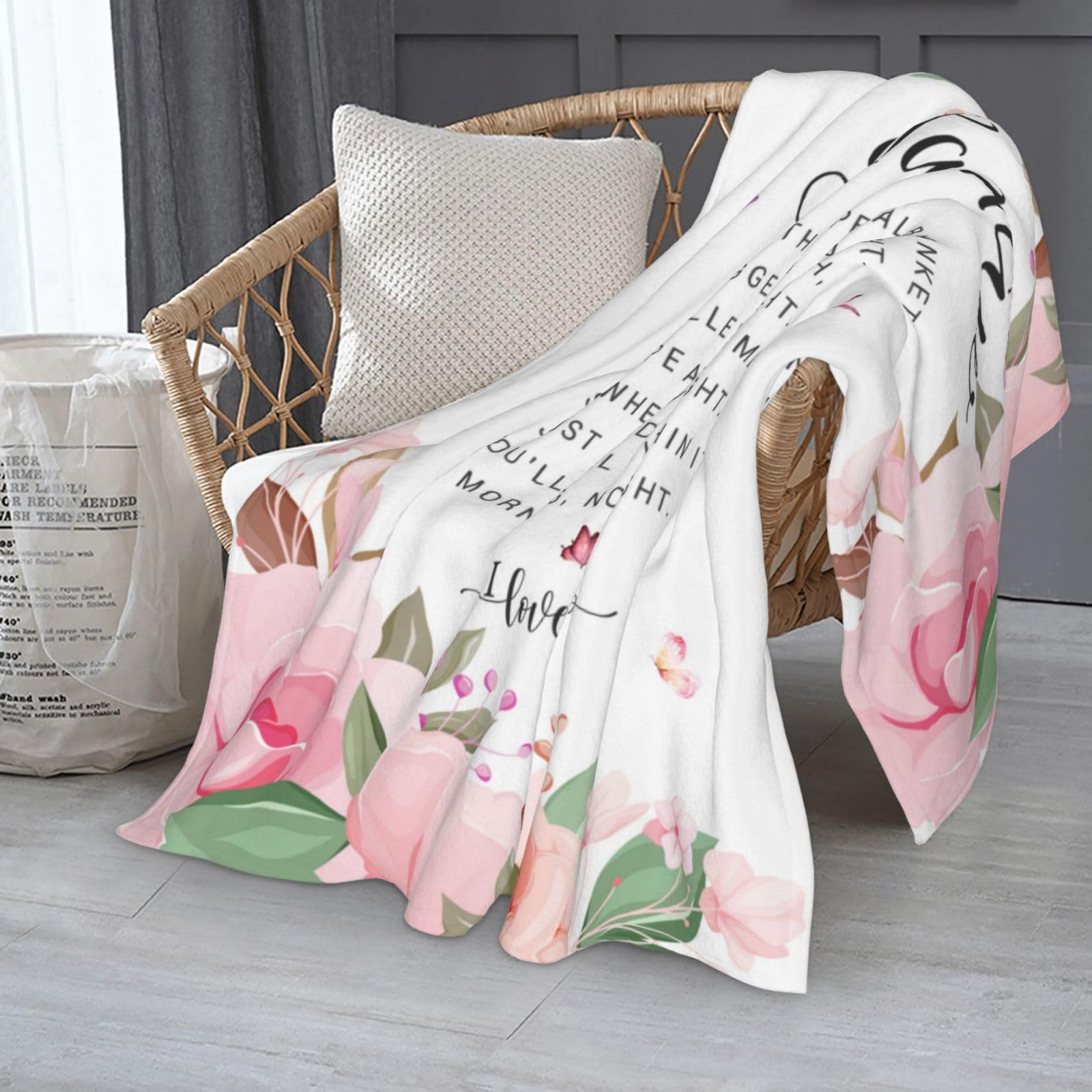 Mamaw Gifts, Gifts for Mamaw Blanket, Mamaw's Birthday Gift from Grandchildren Grandkids, Best Mamaw's Ever Gift for Grandma Retirement Throw Blanket 60x50 Inch