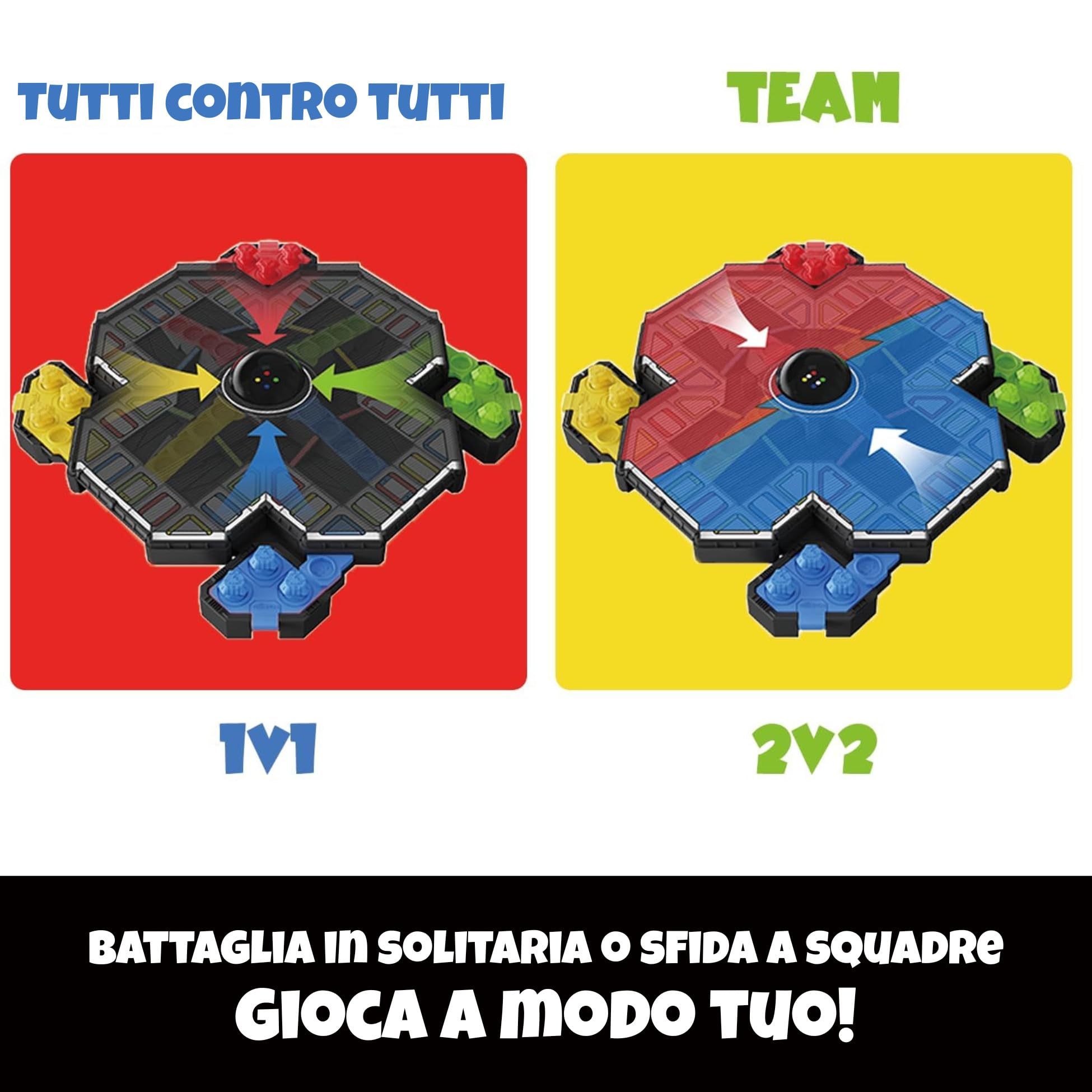 Giiker Super Ludo - Toppa elettronica automatica con dadi digitali e indicatori LED per 2-4 giocatori, gioco da tavolo per famiglia con modalità IA integrata, giochi per viaggi, regali per bambini 6