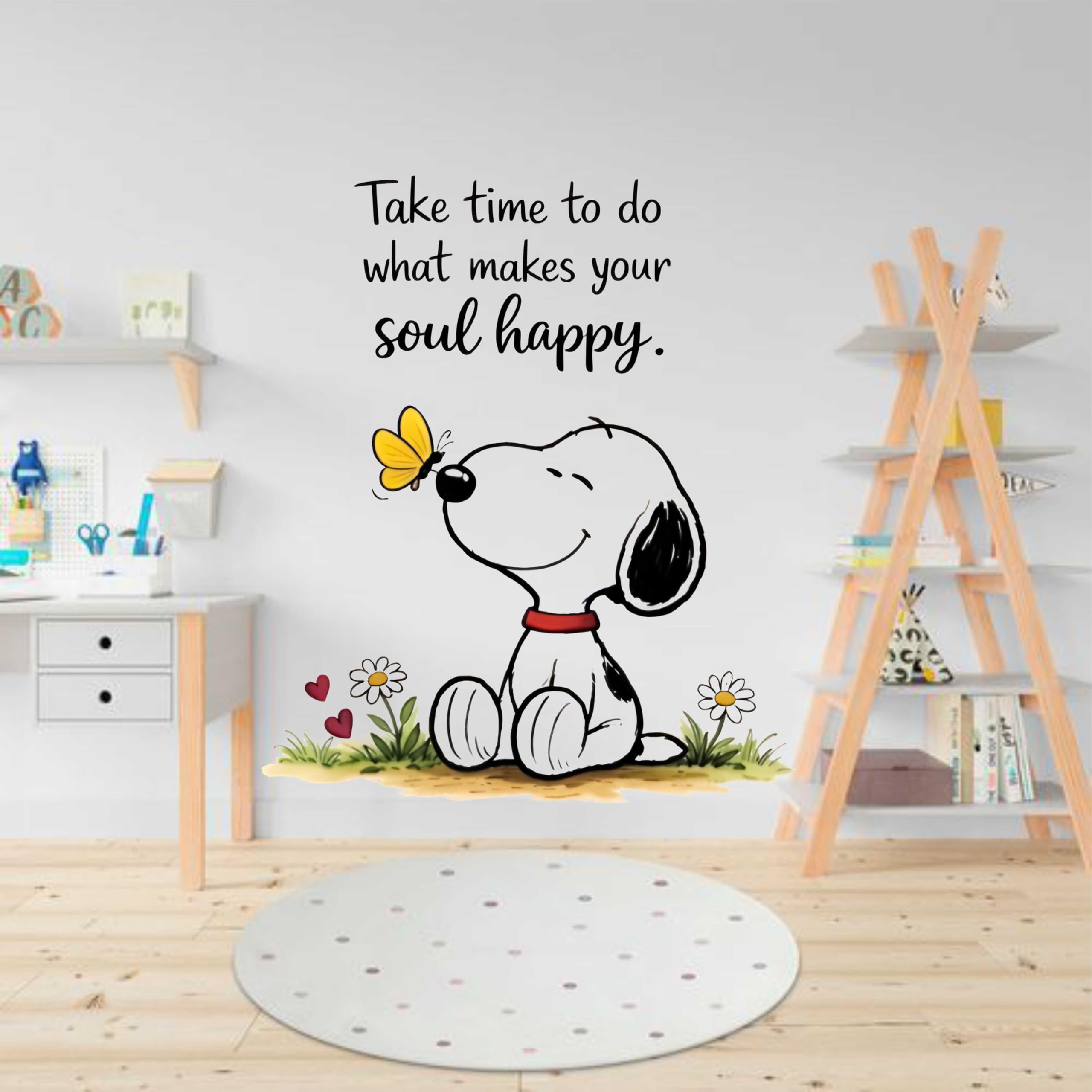 Cute Dog with Motivational Quotes Wall Sticker | Self-Adhesive PVC Vinyl Wall Decal | Inspirational Wall Decor for Kids Room, Bedroom, Study, Office & Classroom-image-21