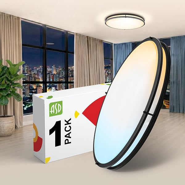 ASD LED Flush Mount Lighting, Close to Ceiling Light Fixture