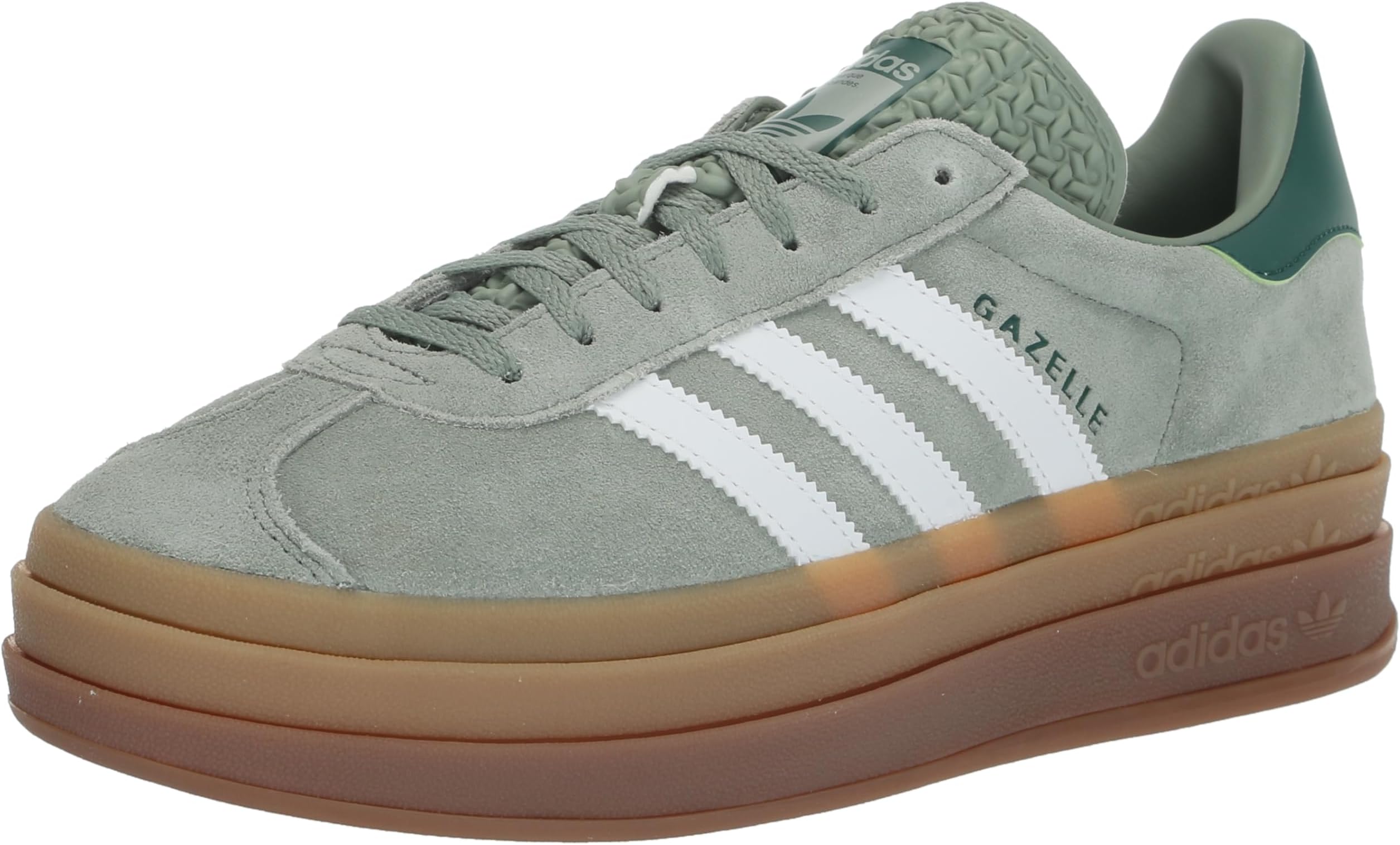 adidas gazelle green gum sole