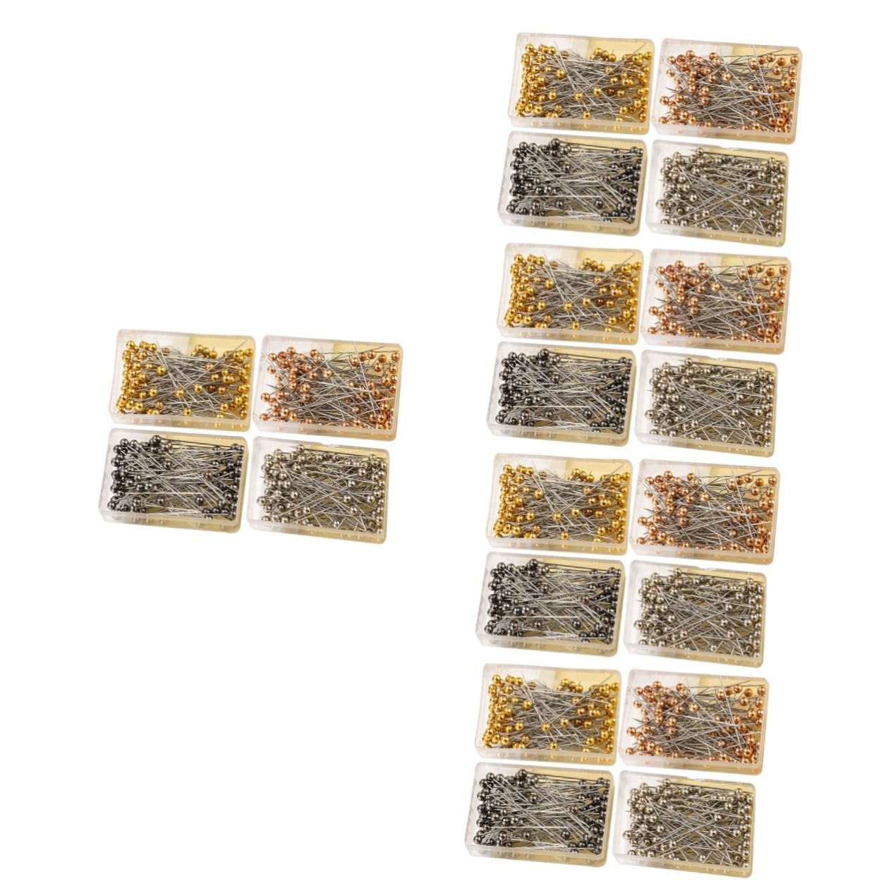 SHINEOFI 2000pezzi Spilli Da Cucito Eleganti Con Testa Piena Per Decorazioni e Progetti Fai Te Di Spilli Per Bouquet e Abbigliamento