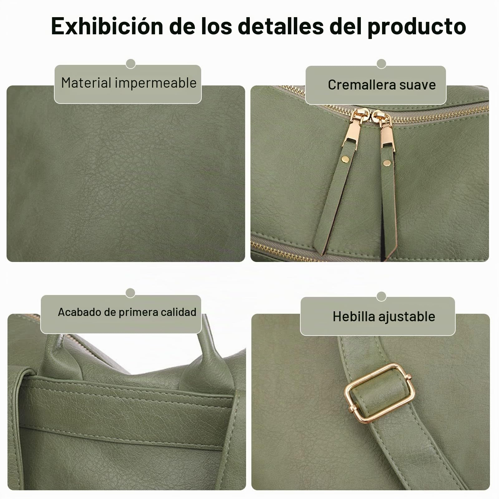 FANDARE Retro Bolsos Mochila Mujer Bolsa de Hombro Impermeable Bolso Mochilas Niña Bolsas Escolares Adolescente Casual Daypacks para Conmutar Outdoor Deporte Viaje 3 en 1 School Bag Durable PU