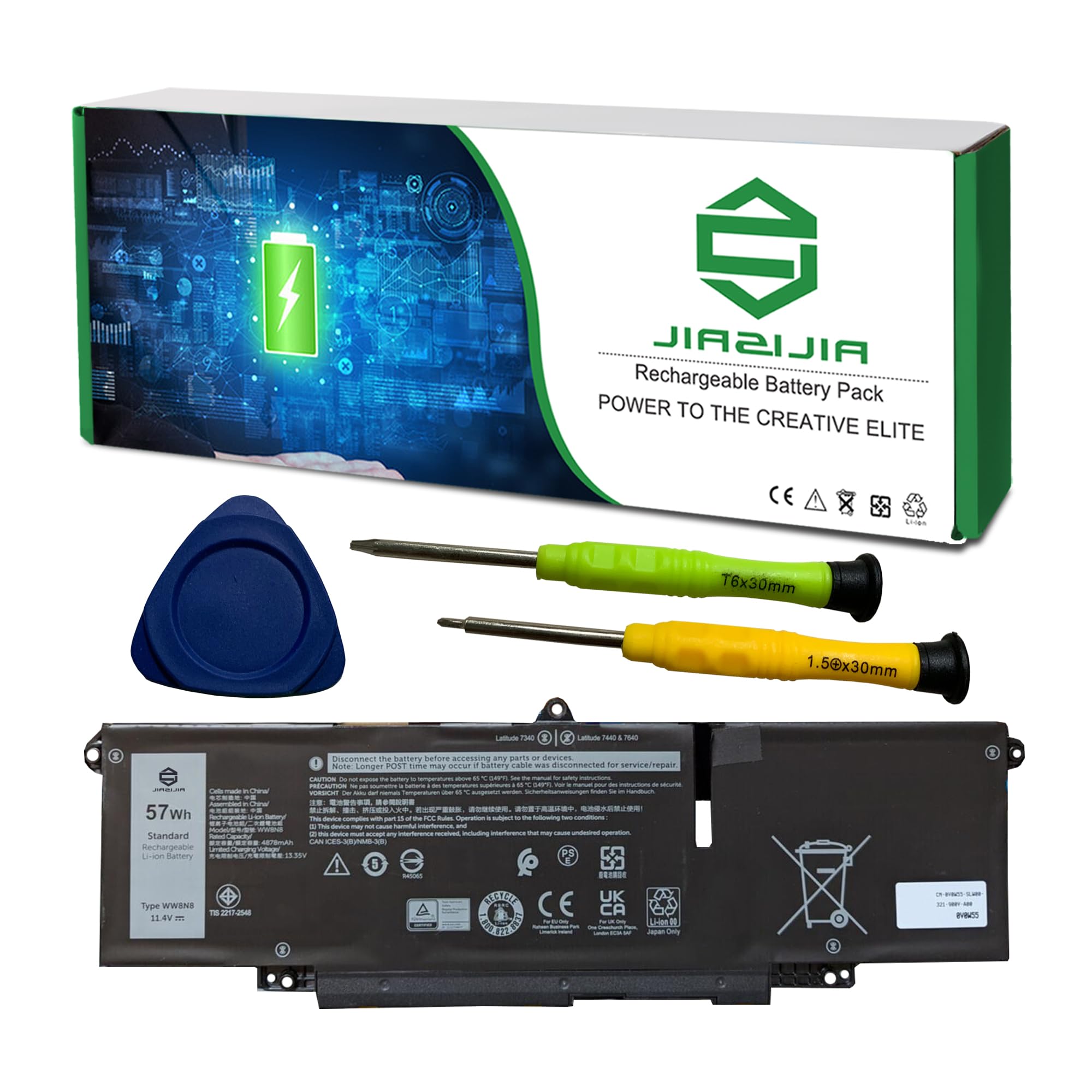 Amazon.com: JIAZIJIA WW8N8 Laptop Battery Replacement for Dell