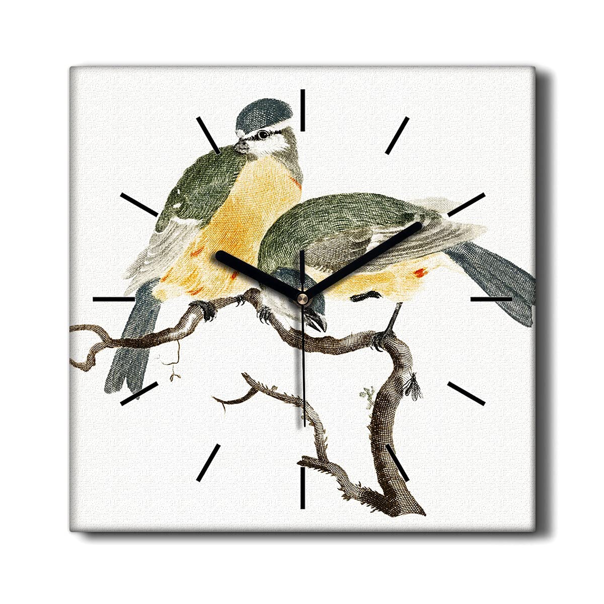 Horloge sans tic-tac 30x30cm Coloray pour supprimer les bruits de fond du salon