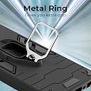 A rtistque Armor Bumper Back Case Cover for OnePlus 13R 5G | Stylish Ring Holder & Inbuilt Stand | Shockproof TPU Protective Design | 360 Degree | OnePlus 13R Back Cover - Black gallery image