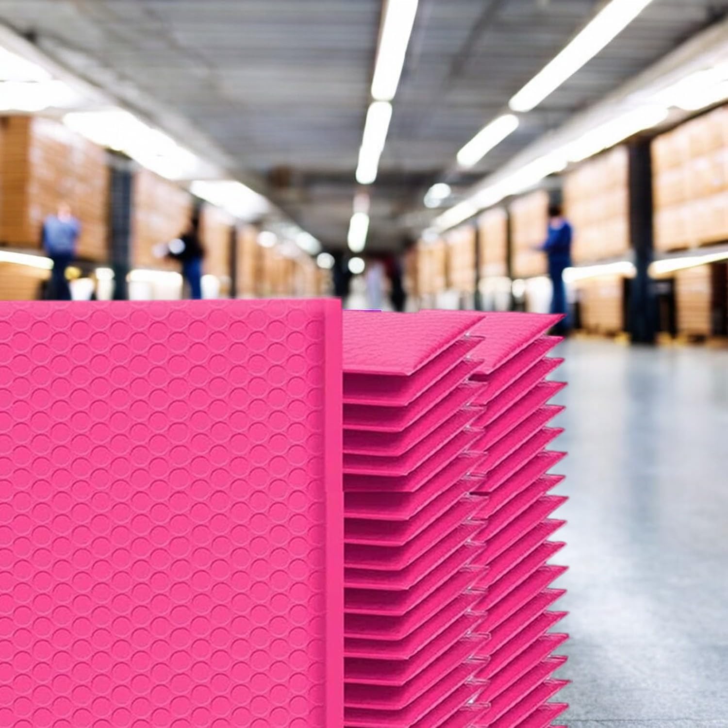 iMBAPrice Paquete de 100 sobres acolchados de burbujas de polietileno autosellantes de color rosa intenso #2 (8.5 x 12 pulgadas) (100 bolsas en total)