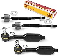 Vista 182 de Metrix Premium Chassis Parts - Kit de 4 piezas de extremos de barra de acoplamiento frontal exterior e interior compatible con Nissan Pathfinder