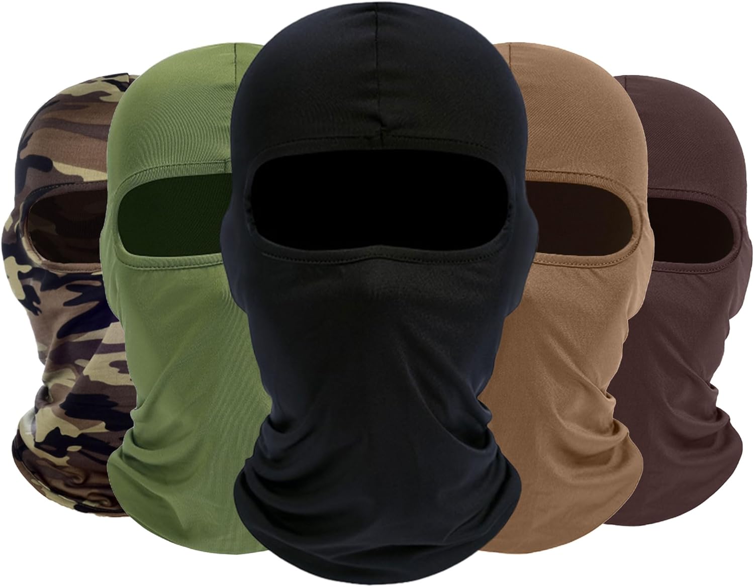 Balaclava Ski Mask, 5 Pack Neck Gaiter Motorcycle Scarf Summer Cooling UV Protector Men/Women Balaclava Ski Mask, 5 Pack Neck Gaiter Motorcycle Scarf Summer Cooling UV Protector Men/Women